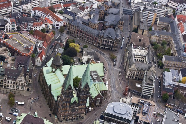 St. Petri Cathedral, Bremen City Hall, Bremen City Centre, Germany, Europe