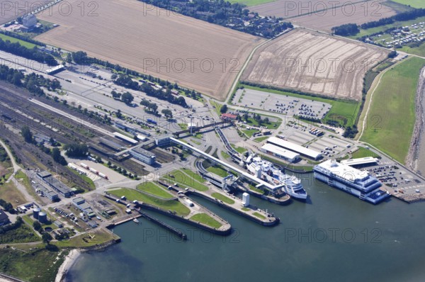 Puttgarden ferry port, Fehmarn, Schleswig-Holstein, Germany, Europe