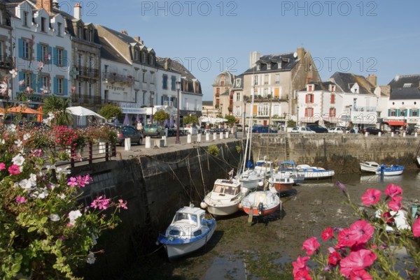 Port, Le Croisic, Loire Atlantique, Guerande Peninsula, Pays de la Loire, France, Low tide, Europe