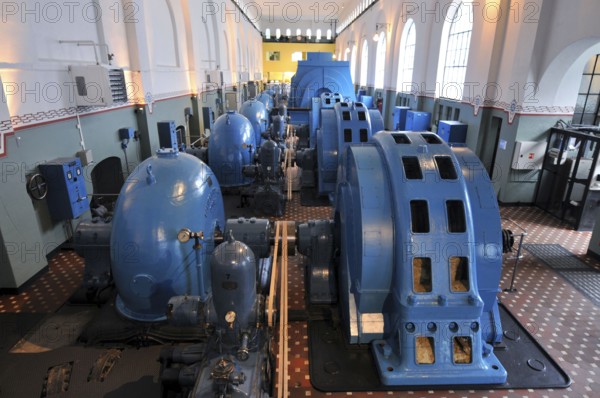 Generator Hall, Power Station, Kraftstasjon Norwegian Hydroelectric and Industrial Museum, Tyssedal, Odda, Norway, Norsk Vasskraft- og Industristadmuseum, Europe