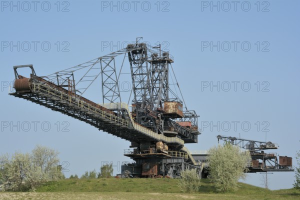 Gigantic excavator in the disused Ferropolis open-cast lignite mine