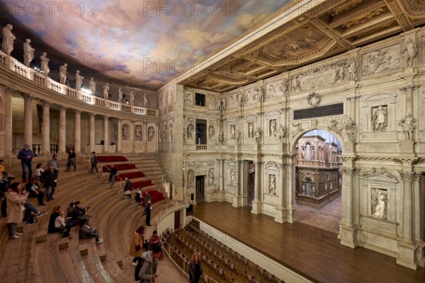 Vicenza, Veneto, Italy. The Teatro Olimpico