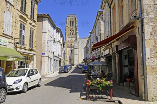 View of Lectoure Cathedral, Lectoure, Gers Department, Midi-Pyrenees, France, Bell Tower, Europe