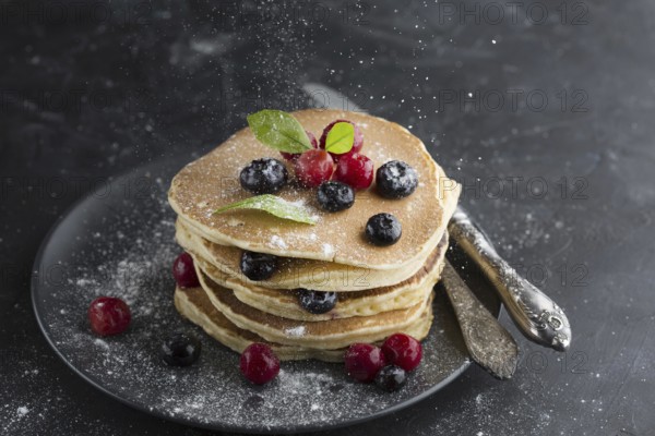 High angle pancakes arrangement. Resolution and high quality beautiful photo