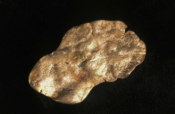 Copper against Black background