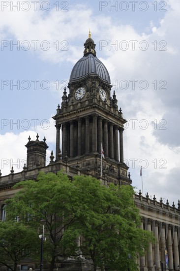 Tower, Lead Town Hall, The Headrow, Leeds, England, Great Britain