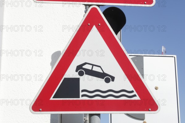 Traffic sign Ufer, Germany, Europe