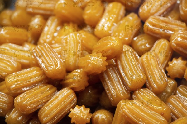 Tulumba (or Bamiyeh), popular Turkish dessert in the Ottoman cuisine