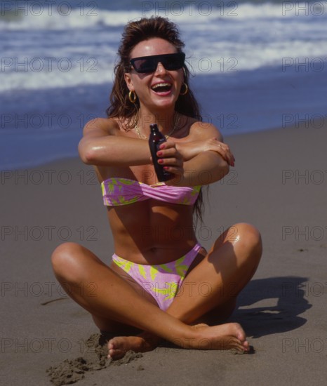 Young Woman, Beach, Sunscreen