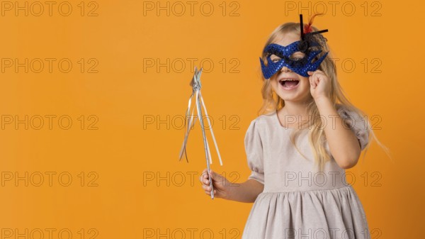 Cute girl with wand costume