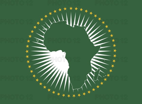 Flag of African Union, Vector illustration