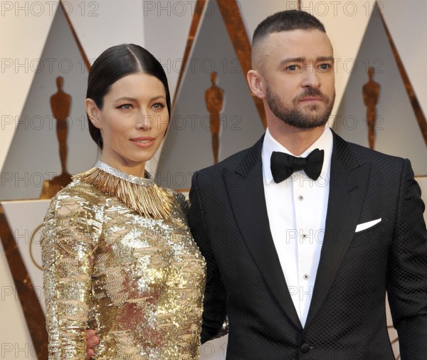 Jessica Biel and Justin Timberlake at the 89th Annual Academy Awards held at the Hollywood and Highland Center in Hollywood, USA on February 26, 2017