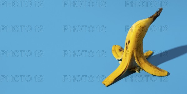 Banana peel copy space