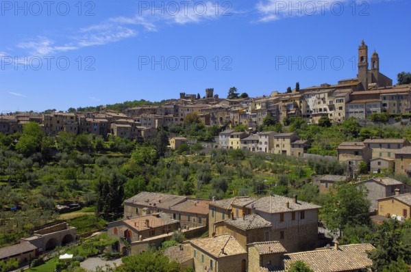 Montalcino, Val d'Orcia, Orcia Valley, UNESCO World Heritage Site, Siena Province, Tuscany, Tuscany landscape, Italy, Europe