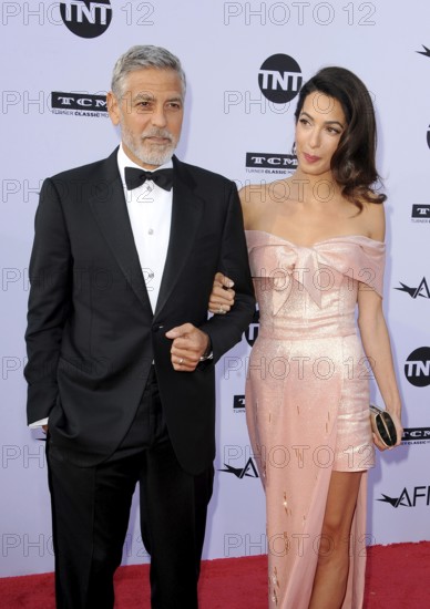 George Clooney and Amal Clooney at the AFI's 46th Life Achievement Award Gala Tribute To George Clooney held at the Dolby Theatre in Hollywood, USA on June 7, 2018