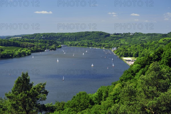 Baldeney Lake, Essen, Ruhr Area, North Rhine-Westphalia, Germany, Europe