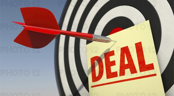 deal, hit, transaction, goal, business, win, target, aim, success, trade, sell, bargain, agreement, dart, dartboard, advertisement, treaty, pact, advertising, background, graphic, clever, 3d, sale, ad, haggle, red, convention, accord, trade, concept, con