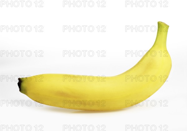 BANANA AGAINST WHITE BACKGROUND