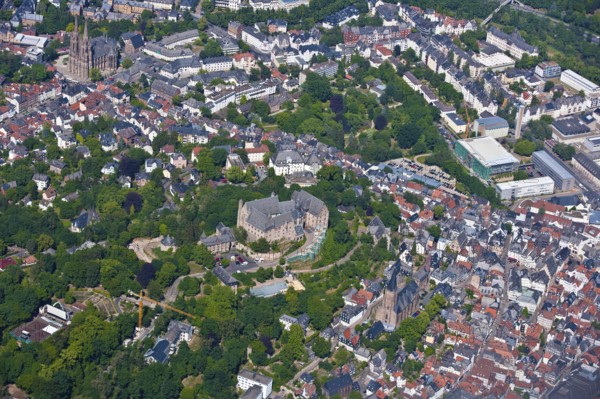Marburg Castle, Marburg, Hesse, Germany, Europe