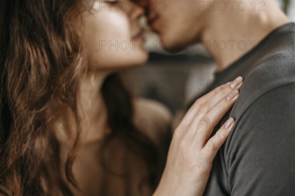 cute young couple together love