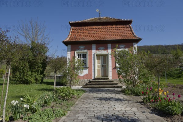Station on the Hans and Sophie Scholl Trail in Forchtenberg, Kochertal, Kocher, Hohenlohe, Heilbronn-Franken, Baden-Württemberg, Germany, Europe