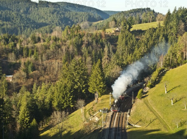 Black Forest Railway near Nußbach near Triberg, Black Forest, Germany, Europe
