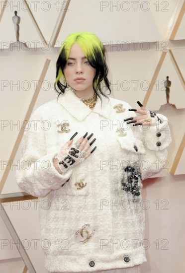 Billie Eilish at the 92nd Academy Awards held at the Dolby Theatre in Hollywood, USA on February 9, 2020