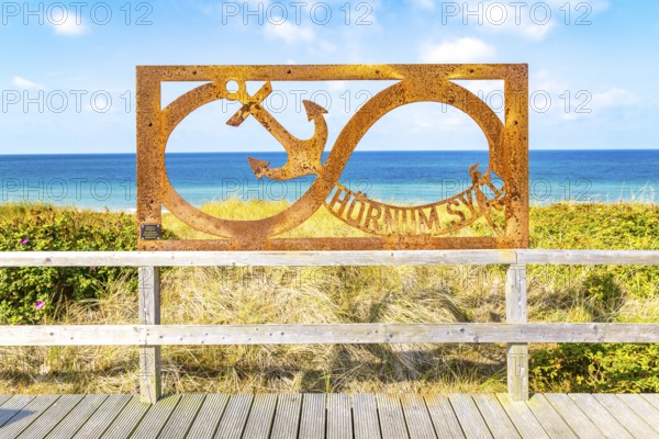 Steel sculpture on the dpne near the Landfein restaurant, Hörnum, Sylt