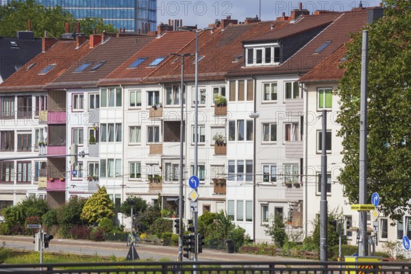 Monotonous residential building, Bremen, Germany, Europe