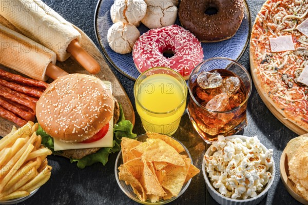 Foods enhancing the risk of cancer. Junk food