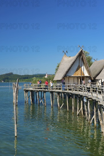 Lake Dwelling Museum in Unteruhldingen, Lake Constance, Baden-Württemberg, Germany, Europe