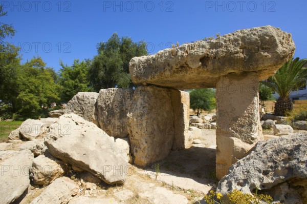 Megalith in St Pauls Bay, Malta, Europe