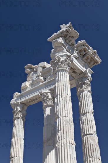 Temple of Trajan, Bergama, Izmir, Turkey, Asia