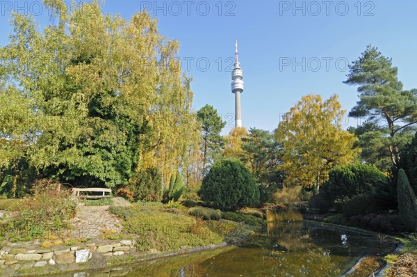 Television Tower 'Florian', Westfalenpark, Dortmund, Ruhr Area, North Rhine-Westphalia, Germany, Florian Tower, Europe