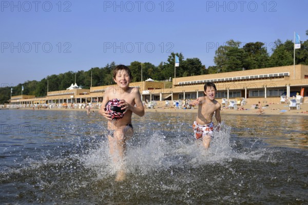Children, Wannsee lido, Berlin, Germany, Europe