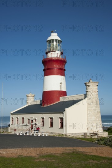 Lighthouse, Cape Agulhas, Cape Agulhas National Park, Western Cape, South Africa, Africa