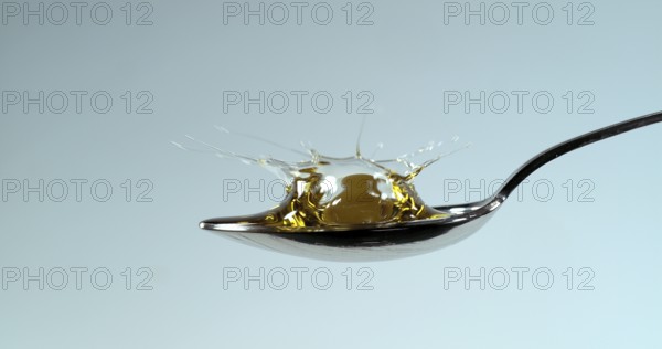 Green Olives, Olea europaea, Falling in a Spoon
