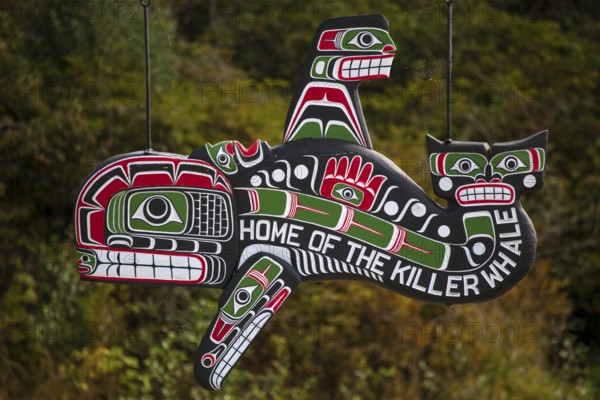 Totem, Alert Bay, British Columbia, Carving, Woodcarving, Canada, North America