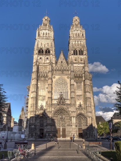 Gothic Cathedral Cathédrale Saint-Gatien, Tours, Département Inde-et-Loire, Région Centre, France, Europe