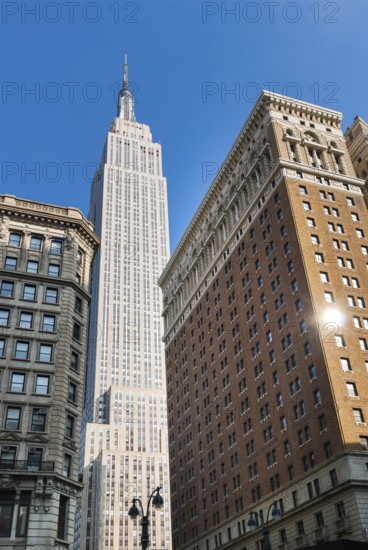 Empire state building, architecture, skyscraper, Manhattan, New York City, USA, North America
