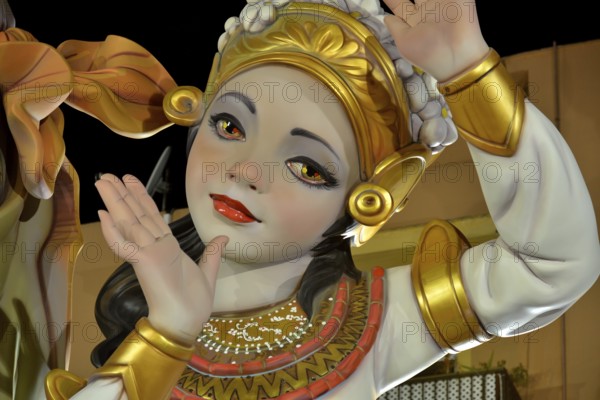 Falla character at the Fallas festival, Denia, Costa Blanca, Spain, Europe