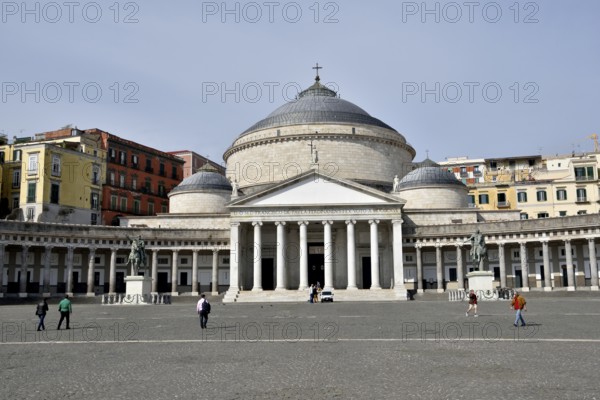 Basilica di San Francesco di Paola, Piazza del Plebiscito, Naples, Campania, Italy, Europe