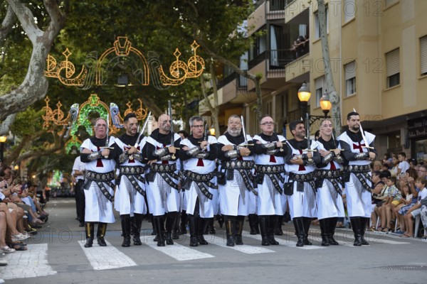 Parade, Moros y Cristianos, Moors and Christians, Dénia, Province of Valencia, Costa Blanca, Spain, Europe