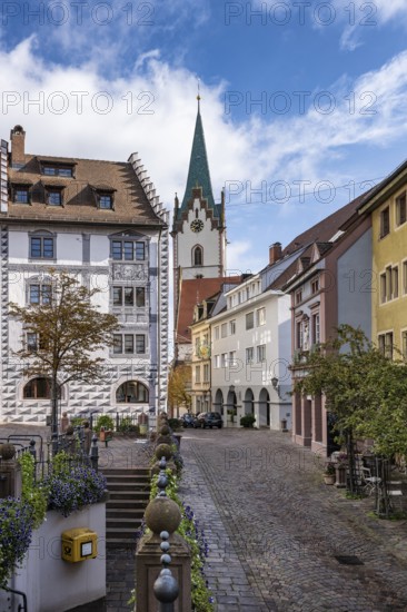 The old town of Engen with the Church of the Assumption of the Virgin Mary, Constance district, Baden-Württemberg, Germany, Europe