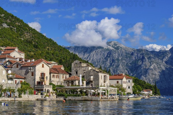 Perast, an old town on the Bay of Kotor in Montenegro