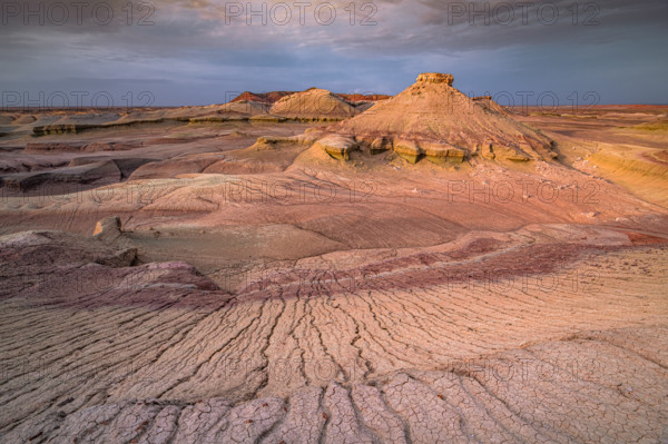 Landscape formation of Shar canyons. Gobi-Altai province, Mongolia, Asia