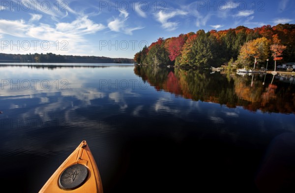 Lake in Autumn Algonquin Muskoka Ontario colors