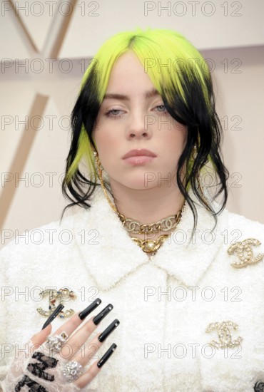 Billie Eilish at the 92nd Academy Awards held at the Dolby Theatre in Hollywood, USA on February 9, 2020