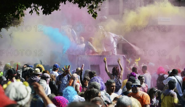 The traditional powder festival is an integral part of the carnival on La Palma, ESP, Spain, Canary Islands, La Palma, Europe