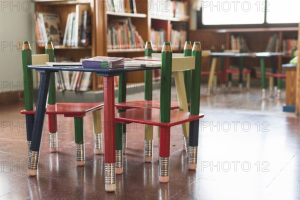 Small table library